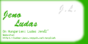 jeno ludas business card